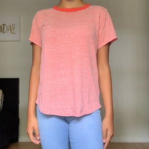 Old Navy Red basic round neck tee